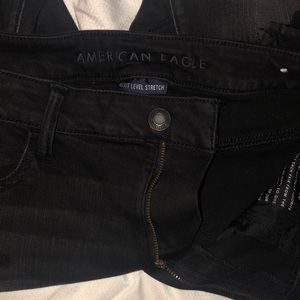 AE Black Distressed Jeans